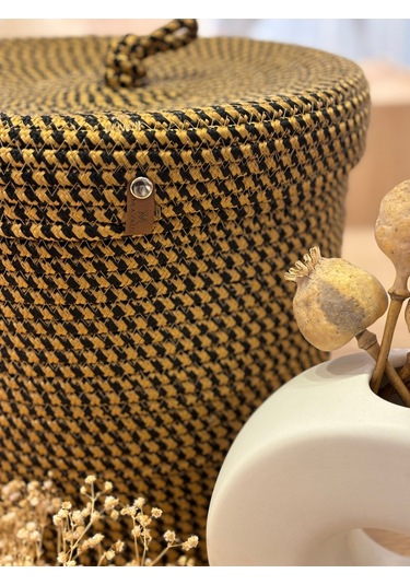 Victor Çok Amaçlı Düzenleyici Kapaklı Sepet,kapaklı Saksılık, Kapaklı Organizer 30x30 - Orta Boy Kırçıllı