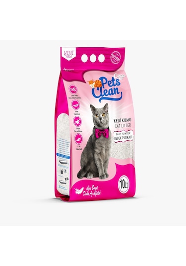 Pets Clean Kedi Kumu Pudralı 10lt