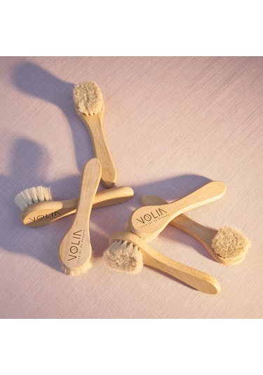 Volia Doğal Keçi Kılı Yüz Ve Bebek Fırçası