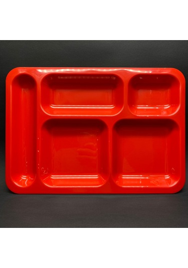 Polikarbon Kırılmaz Çocuk Tabldot Kırmızı 25adet