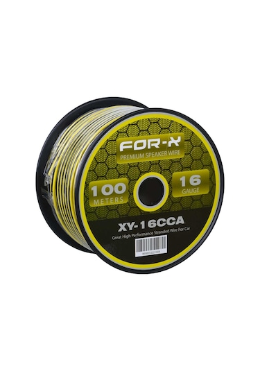 For-x 16 Ga 2x1,5 Hoparlör Kablosu 100-mt Lik Top Xy-16 Cca