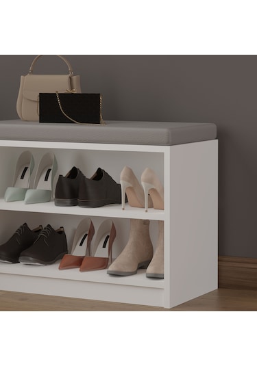 Asra Trend Puf02 Puflu Ayakkabılık Beyaz