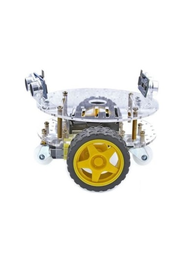 Yuvarlak Şase 2wd Engelden Kaçan Ve Çizgi Takip Eden Wi-Fi Robot