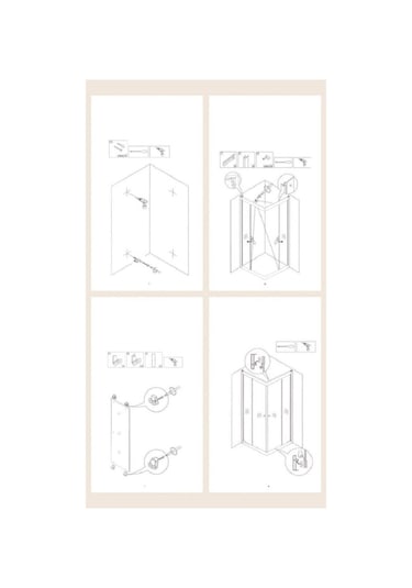 Durul Duşakabin Kare Siyah Kumlama Box Desen Siyah