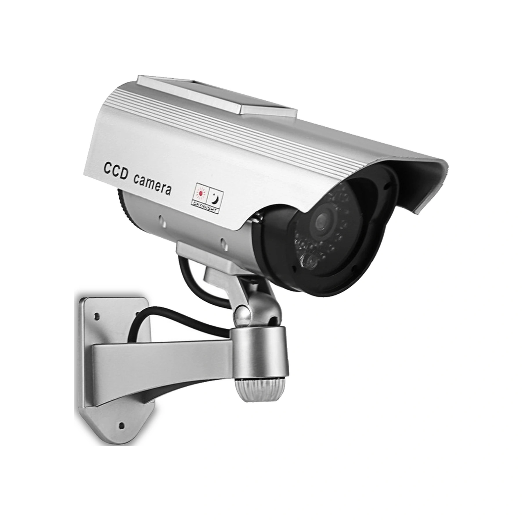 Youmex Gümüş Renkli Açı Ayarlanabilir Imitasyon Güvenlik Kamerası, Kırmızı Flaş Işıklı, Pil Dışında Teslim Edilir