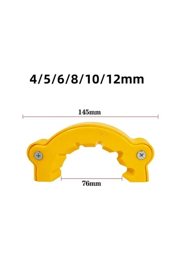 Yaleker Sarı Abs Plastiği Matkap Ucu Taslaştırıcı - 4-12 Mm Uyumlu, Açı Taşlama İle Hızlı Ve Güvenli Taslaştırma Aleti