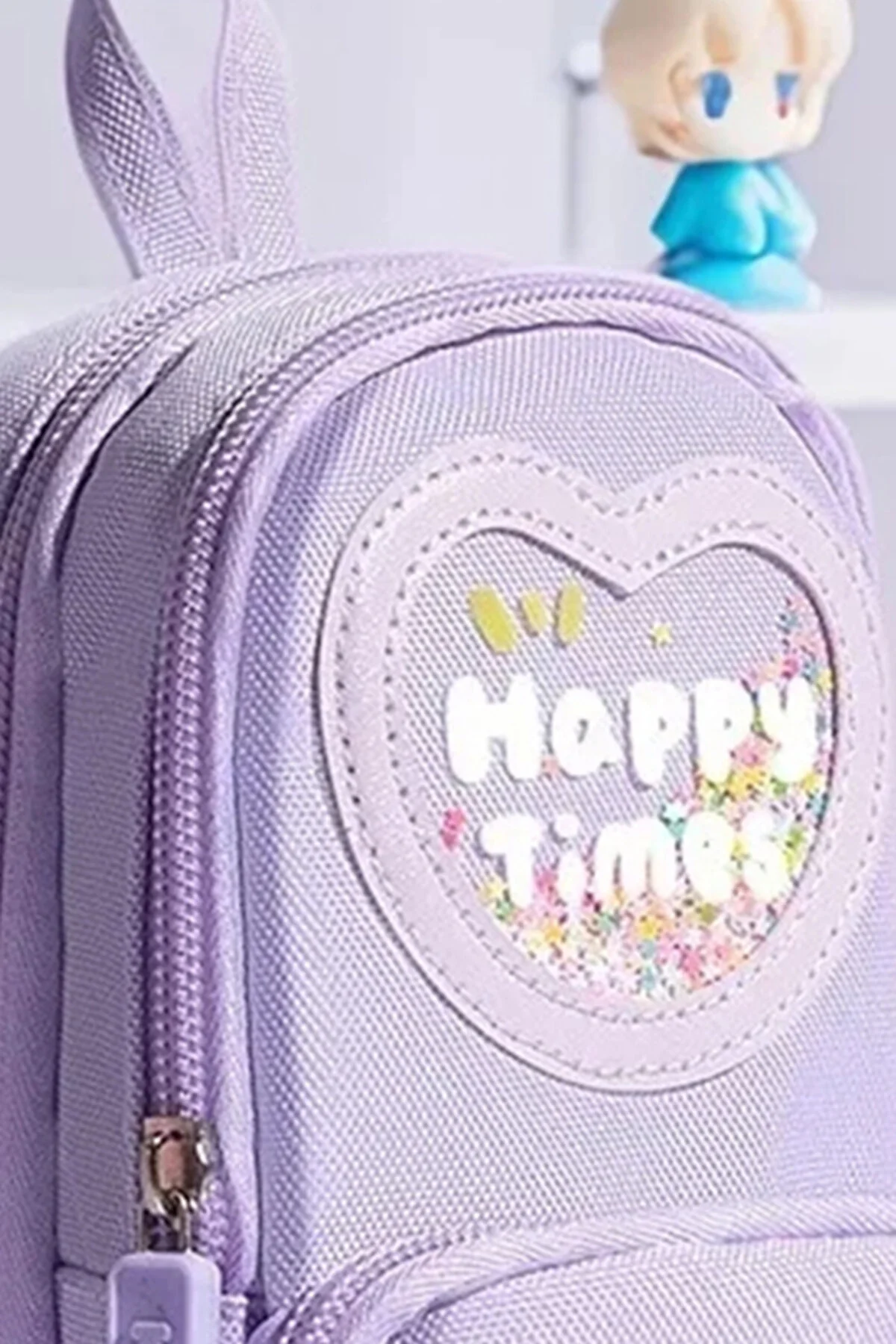 Mor Renkli Çanta Model Kalemlik, 3 Bölmeli, 6 Hücreli, Şık Ve Kullanışlı Kalemlik Mor