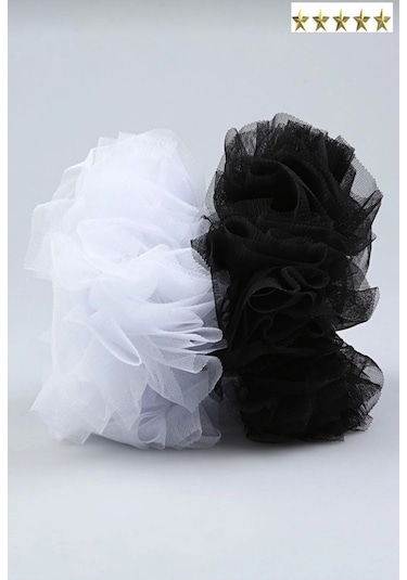 Ultra Konfor Modeli Kaymaz Terleme Yapmaz Tesettür Şal Eşarp Içi Tüllü Lastikli Topuz Tokası Kırmızı - 2li Siyah