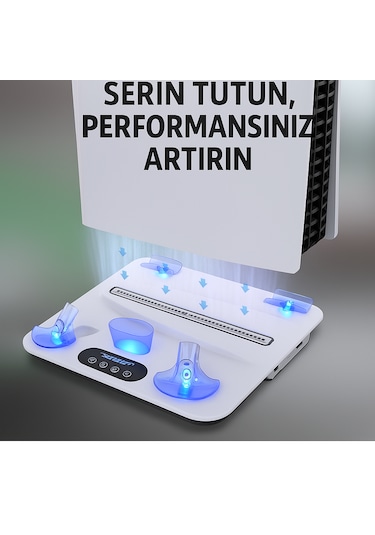 Ps5/ps5 Slim Uyumlu Multifonksiyonel Şarj Stand Soğutucu Fan