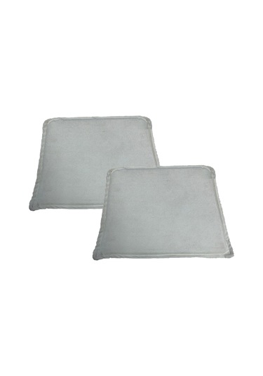 Knsz sırt minderi 2 li zng&mğr&uslu beyaz kumaş cırtlı tel bar sandalyesi sırtı için