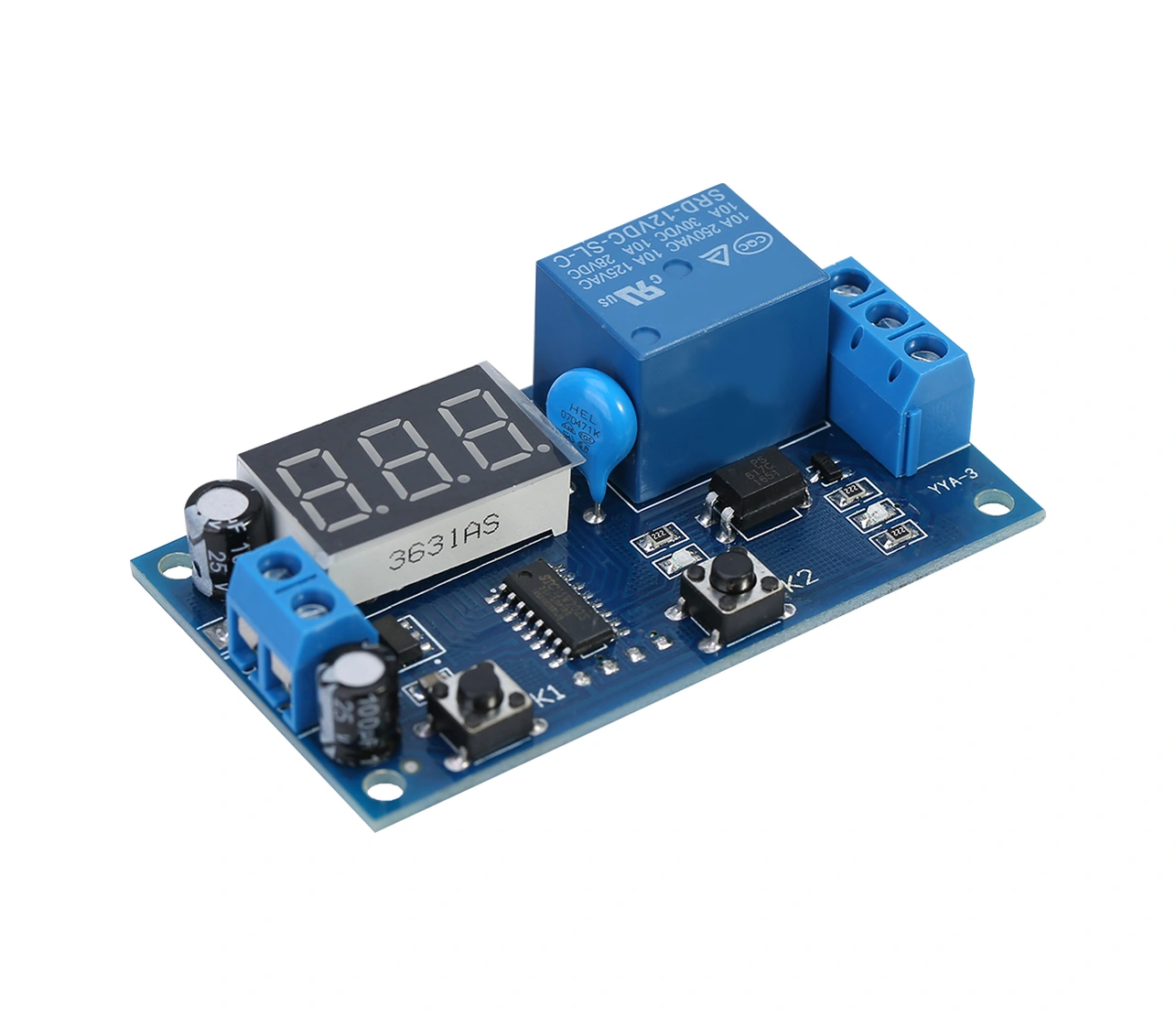 Tenfowee 12v Sürekli Döngüsel Zamanlayıcı Röle Modülü - Açık/kapatma Süresi Ayarlanabilir, Kesinti Anı Belleği, Yüksek Hassasiyetli Kontrol Cihazı