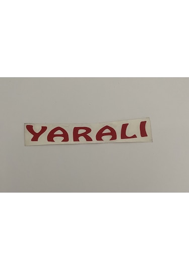 Üçel Yaralı Yapışkanlı Araç Sticker Yazı-araç Arkası Yazı-oto Cam Etiket Sticker Yazı Barkod10002124