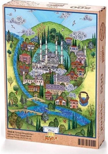 Türkiye Minyatürleri Edirne 500 Parça Ahşap Puzzle