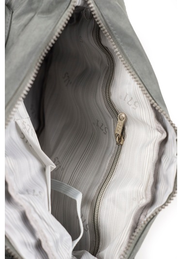 Krinkıl / Klinkır Su Geçirmez Kumaş Çok Gözlü Çapraz Kol Ve Omuz Postacı Çantası 116g Gri