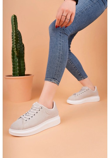 Luis A Costa Lc101 Gri Süet Kadın Sneaker Renkli