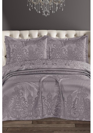Royal Şönil Çift Kişilik Yatak Örtüsü 240x260 Cm Lila Lila