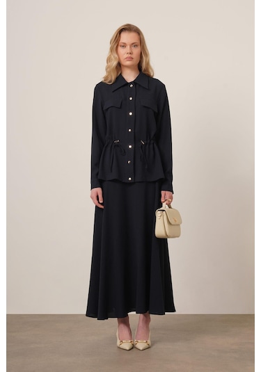 Ftz Women Kadın Melise Crep Takım Lacivert 31172 Lacivert