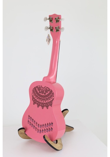 mandala siyah renk ukulele akor cetveli tablosu stickeri etiketi