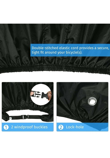 Ranyeek Su Geçirmez Bisiklet Örtüsü - Kilit Delikli, Uv Koruma, 29"e Kadar Uyumlu Kamuflaj Kırmızı