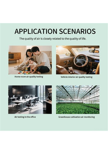 Teltree Pm2.5, Co2, Tvoc, Hcho, Sıcaklık Ve Nem İzleyici - 6 İç 1 Çevre Sensörü, 1200mah Batarya, Beyaz Zn-mt07wt