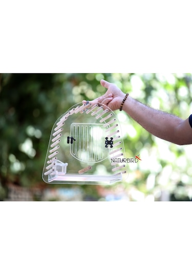 Naturbird Şeffaf Kuş Taşıma Kafesi