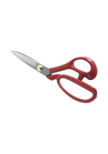 Kırmızı Saplı Profesyonel Paslanmaz Çelik Terzi Makası Set 10 Inç - 25CM Uzunluk