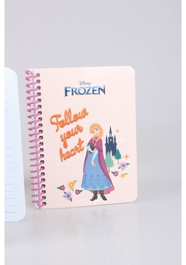Dekomus İle Lisanslı Elsa Frozen "tekli" Spırallı A6 80 Yaprak Bloknot