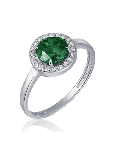 Lucente 925 Ayar Gümüş Taşlı Yüzük 158702307 Yeşil