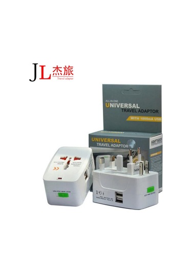 Maiyame Evrensel Şarj Adaptörü, Çoklu Standart Abd, Avrupa, İngiltere, Avustralya , 2 Usb, 2500w, Ateş Engelleme Pc/abs Plastik, Saf Bakır, 85-264v