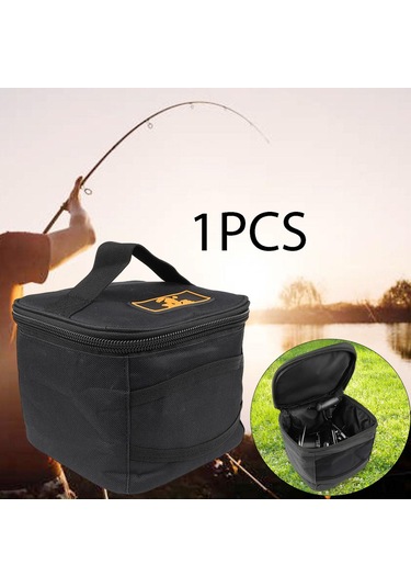 Suntek Balıkçılık Reel Saklama Çantası Fermuar Açık Siyah