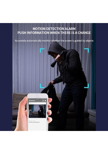 Hombey X10 1080p Hd Hareket Algılama Kamera, 2.4ghz Wifi, 6 Led Işık, Tf Kart Desteği 128g Maks , Ev/pet İçin Kablosuz Gözetim Kamerası