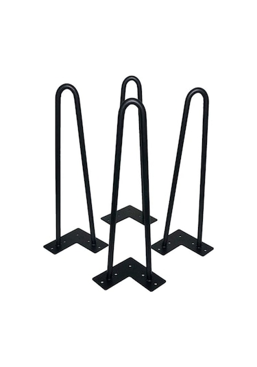 İlgitrafik Metal Firkete Ayak Masa Orta Sehpa Zigon Sehpa Kütük Ayak 4 Adet (345608842)