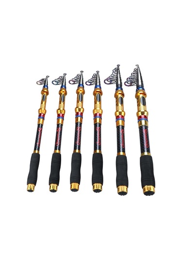 Taşınabilir Olta 1.8m-3.6m Seyahat Karbon Fiber Teleskopik Olta Deniz Direği Sopa Döküm Çubuk 1.8 M