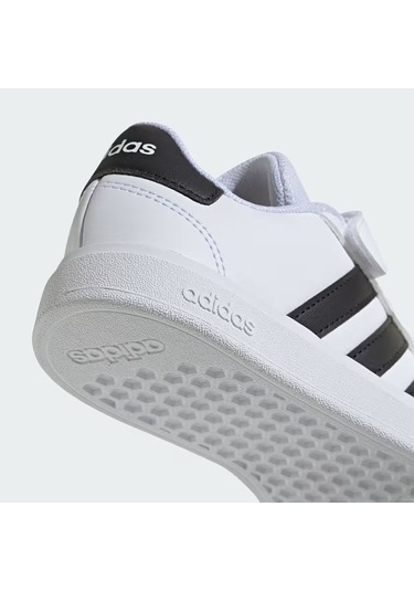 Ftwwht/cblack/ftwwht Adidas Çocuk Tenis Ayakkabı Grand Court 2.0 El Ih5529 Beyaz