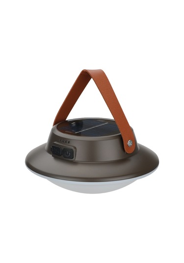 Jian Fan Taşınır Kanca Güneşkamp Lambası Acil Su Geçilmez Lamba-kahverengi Kahverengi