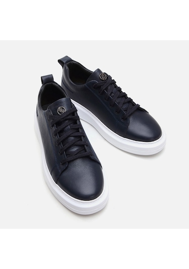 Hotiç Hakiki Deri Lacivert Erkek Günlük Ayakkabı 02ayh281320a680 Lacivert