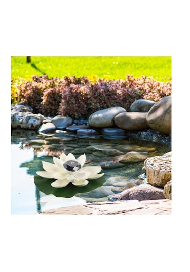 Nilüfer Lotus Çiçeği Yüzen Işıklar-otel-villa-bahçe Havuz Işıklan