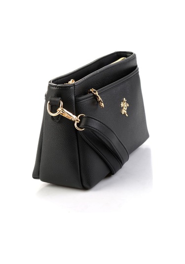 Siyah Kadın Postacı Çanta C06607138009 Siyah
