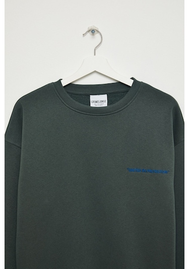 GRIMELANGE Cormac Erkek %100 Organik Pamuk Koyu Yeşil Eşofman Takımı Koyu Yeşil