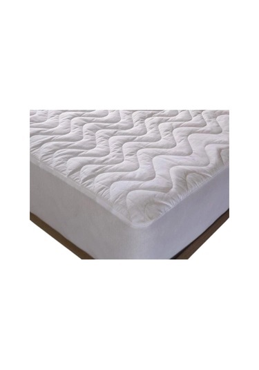 %100 Pamuk Sıvı Geçirmez Yatak Koruyucu Cotton Box Lastikli Alez Beyaz