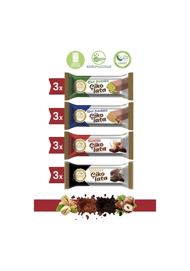 Milat Dolgulu Çikolata Karma Kutu 12 25 G 4 Çeşit