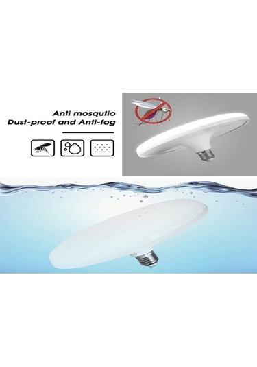 Xindoker E27 Vida Tabanlı 220v 50w Led Ufo Ampul, Ev Odaları İçin Göz Koruyucu, Enerji Tasarruflu Ve Ultra Parlak Işık Kaynağı 2 Adet 2pcs