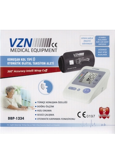 Vzn 1334 Konuşan Kol Tipi Tansiyon Aleti