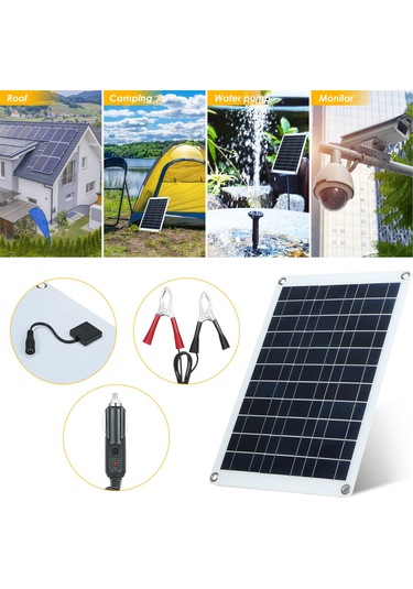 Teltree 60w Taşınabilir Güneş Paneli Seti - Ip65 Su Geçirmez, Dc Çıkışlı Ve Araç Şarj Aleti Dahil