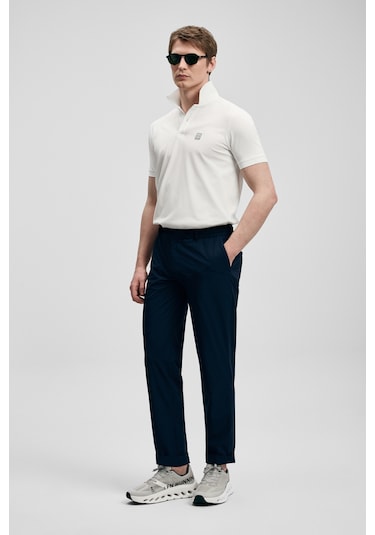 Lufian Carter Smart Erkek Polo T-shirt 111040233 Ekru