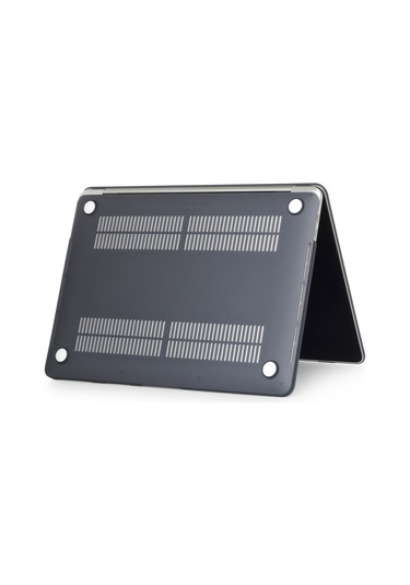 Macbook Air 13.6 2022 A2681 Uyumlu M2 Parlak Kristal Siyah Kılıf