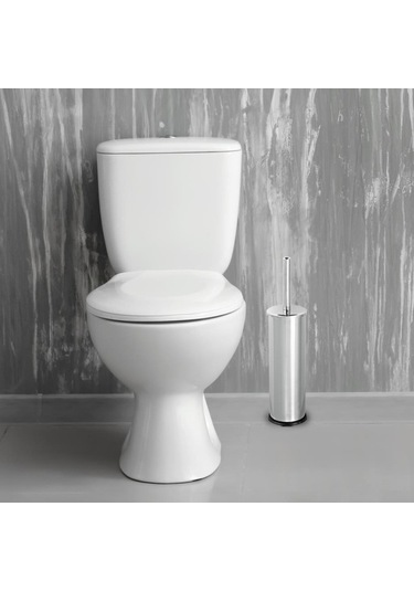 Paslanmaz Wc Fırçalık Krom