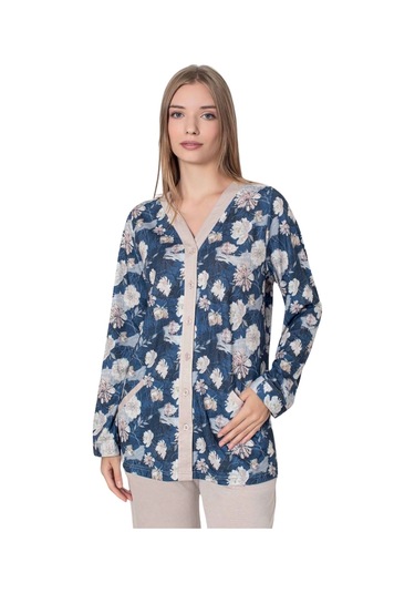 Limissi Viskon Pijama Takımı Lacivert