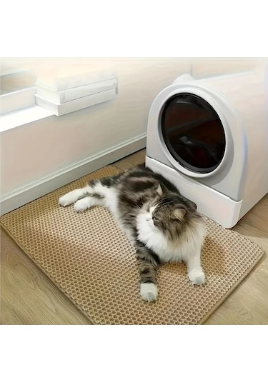 Honeybeeshop Su Geçirmez Kedi Altlığı Gri Xl 35 43x23 62 İnç Yıkanabilir Kokuya Dayanıklı Dev Boy