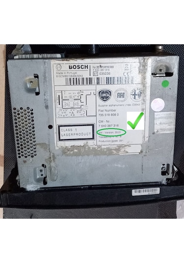 Linea Fiorino Nemo Bipper Punto Bosch Marka Sw Versiyonu 32.01 Teypleri İçin Bluetooth Modülü